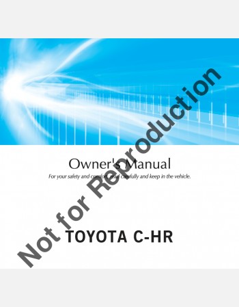 toyota c-hr 2019-2020 owners manual